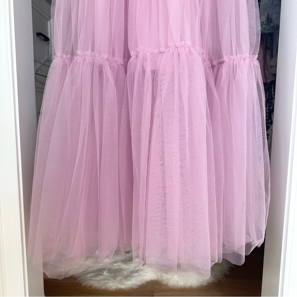 Charmante Off-the-Shoulder Tulle Gown - Picture 6 of 7